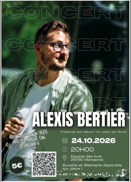 Alexis Bertier en concert à Marsanne