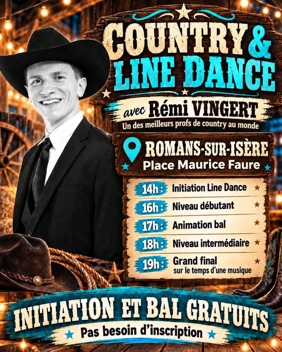 Journée Country & Line Dance avec Rémi Vingert