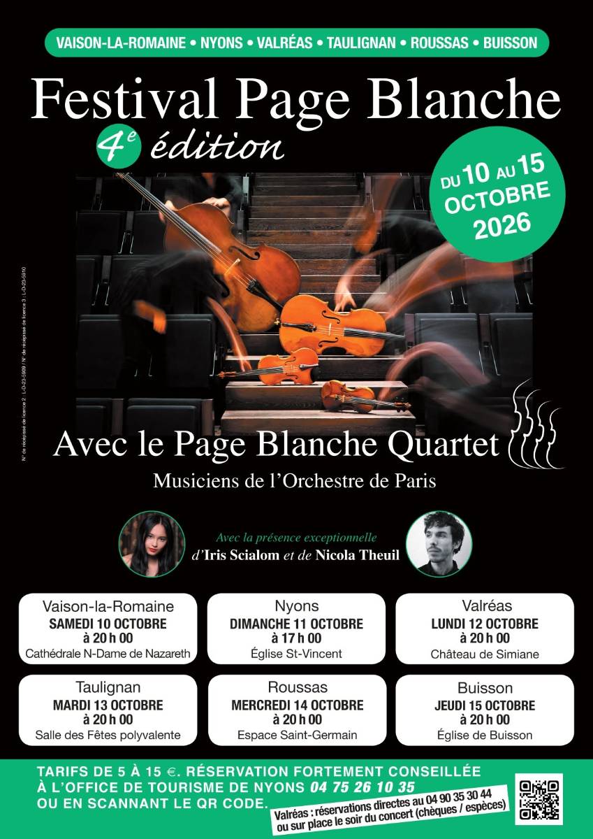 LE FESTIVAL PAGE BLANCHE FAIT ÉTAPE AU CHÂTEAU DE SIMIANE !